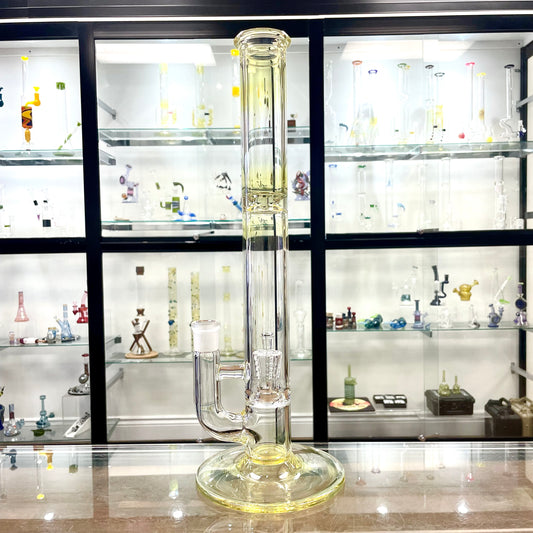 Jamms Natty Perc Straight Tube - Clear w/ Fuming