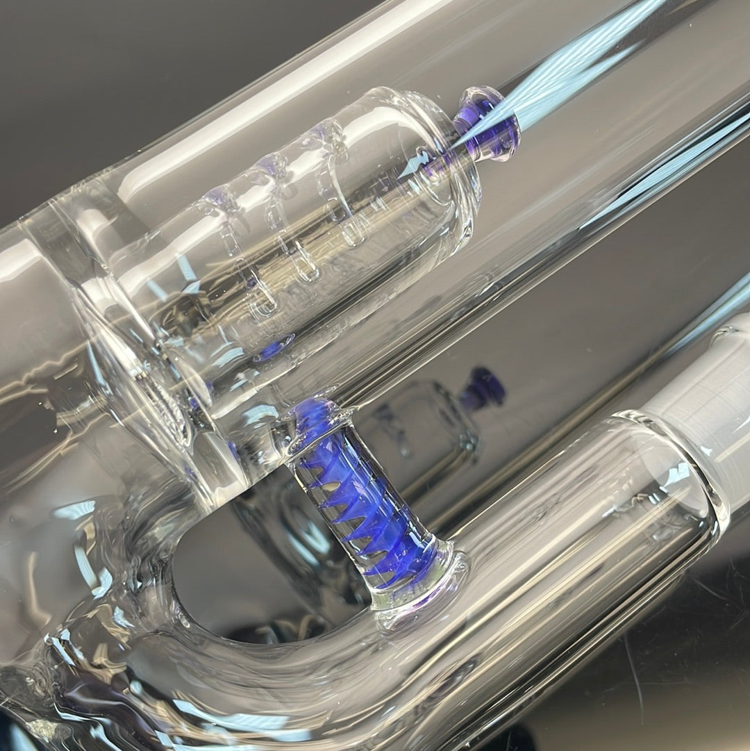 Jamms Straight Tube Set w/ Gridded Dome Perc - Fully Accent