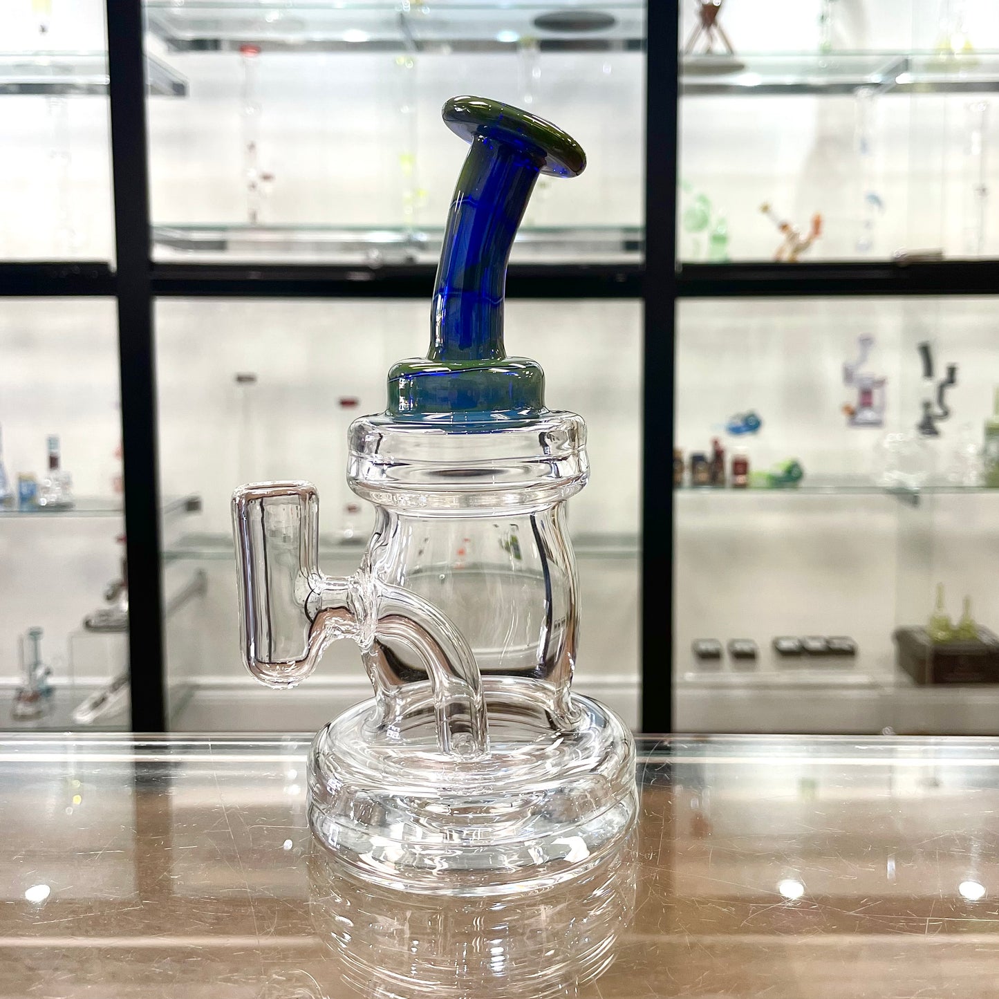Mastah Glass 14mm Hollowfoot Ripper w/ Coloured Neck