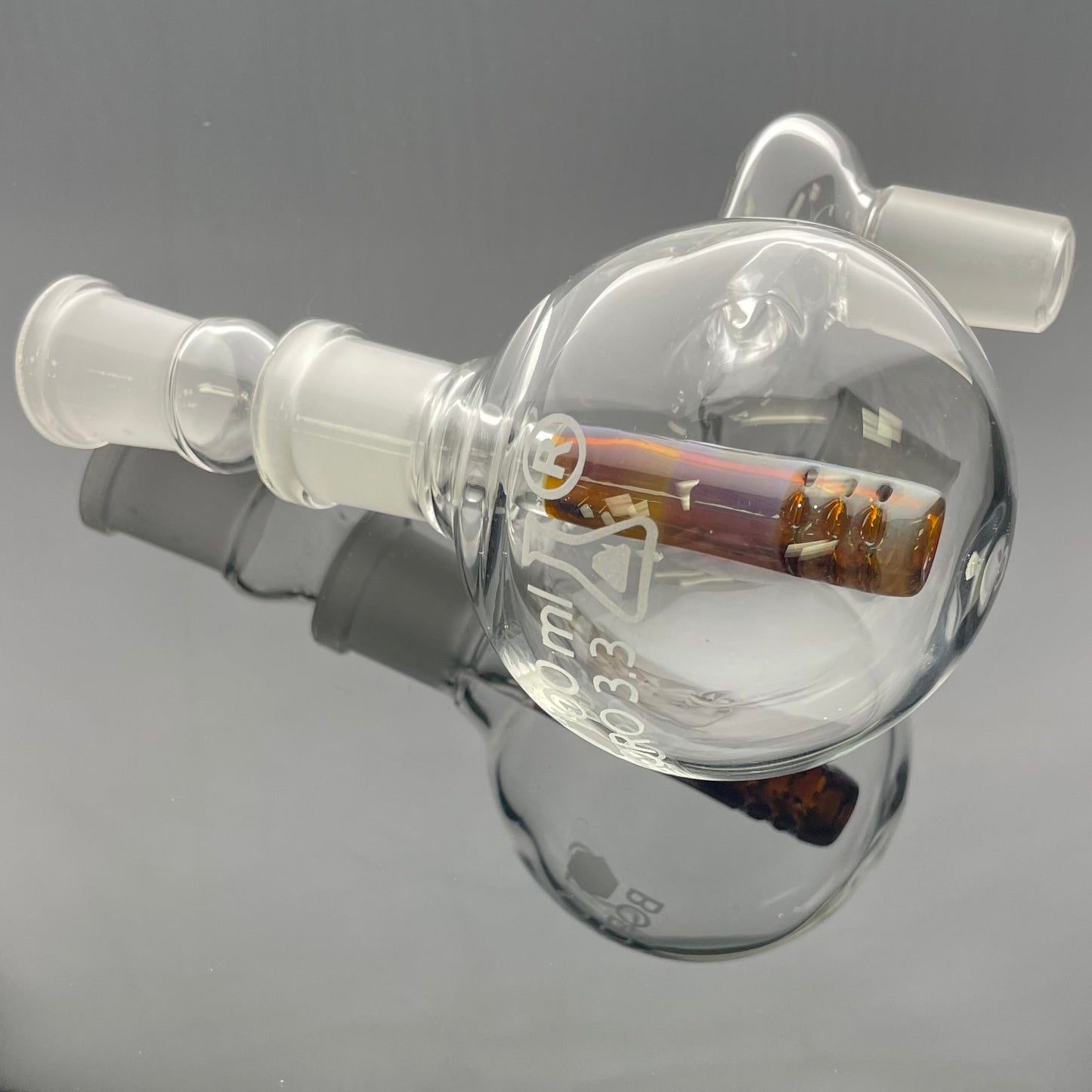 Kobb Boiling Flask Ash Catcher w/ Coloured Stem 18mm 90