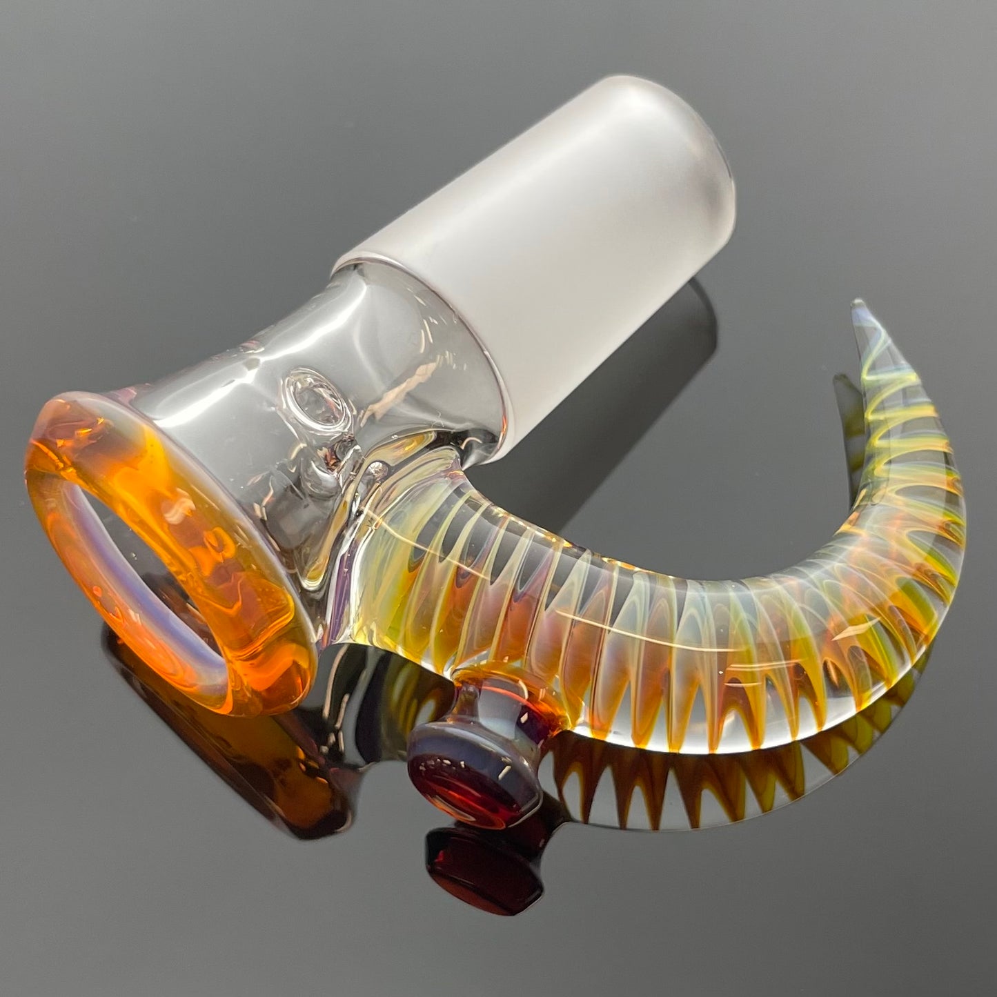 Jamms Clear Base Bowl w/ Colour Lip & Cane 18mm 4 Hole