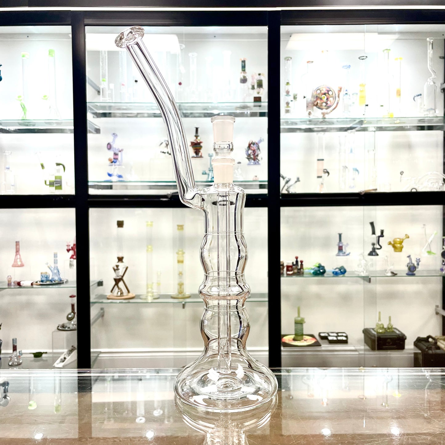 Mastah Glass Clear 18mm Bubbler w/ Removable Stem