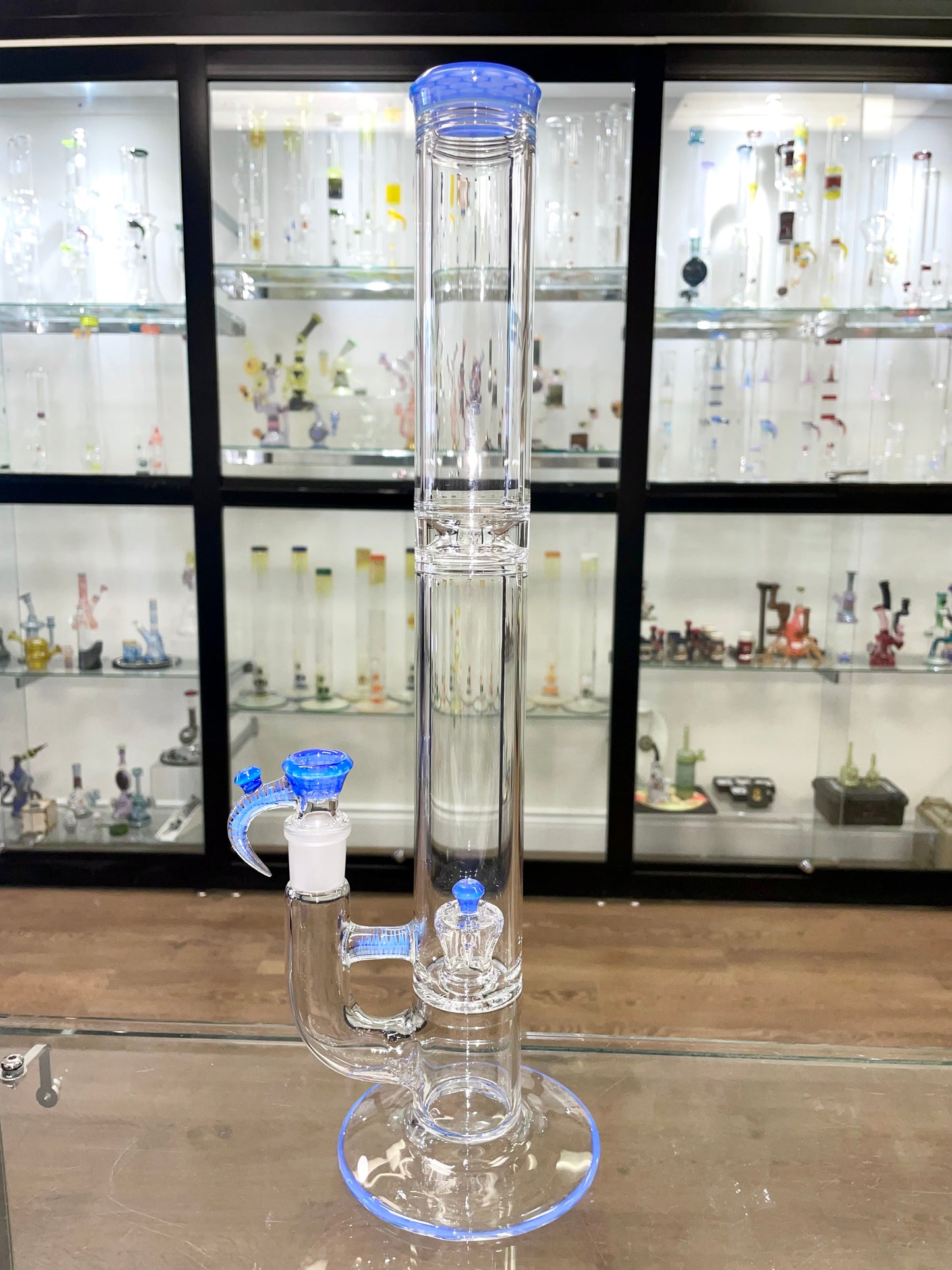 Jamms Colour Accented Natty Nub Perc Straight Tube w/ Honeycomb