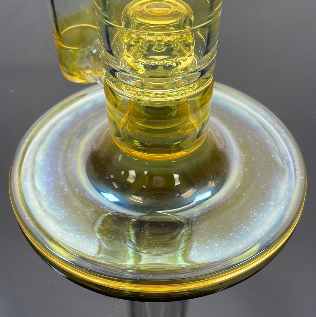 Jesse Who 44mm Fumed Gridcap Tube w/ Breakwater Function - Single Bore w/ Narrowed Midsection