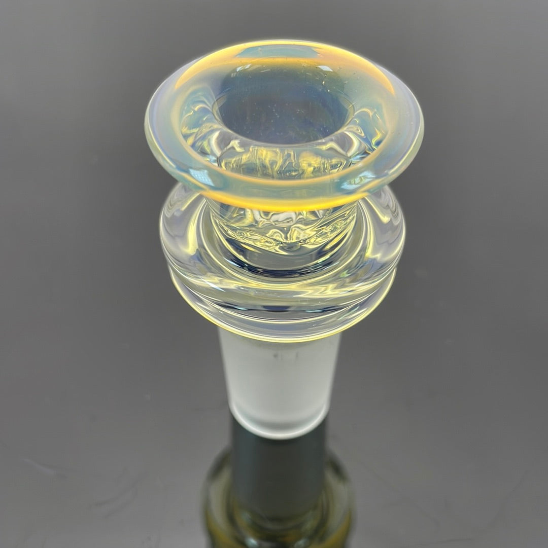 Jesse Who 44mm Fumed Gridcap Tube w/ Breakwater Function - Single Bore w/ Narrowed Midsection