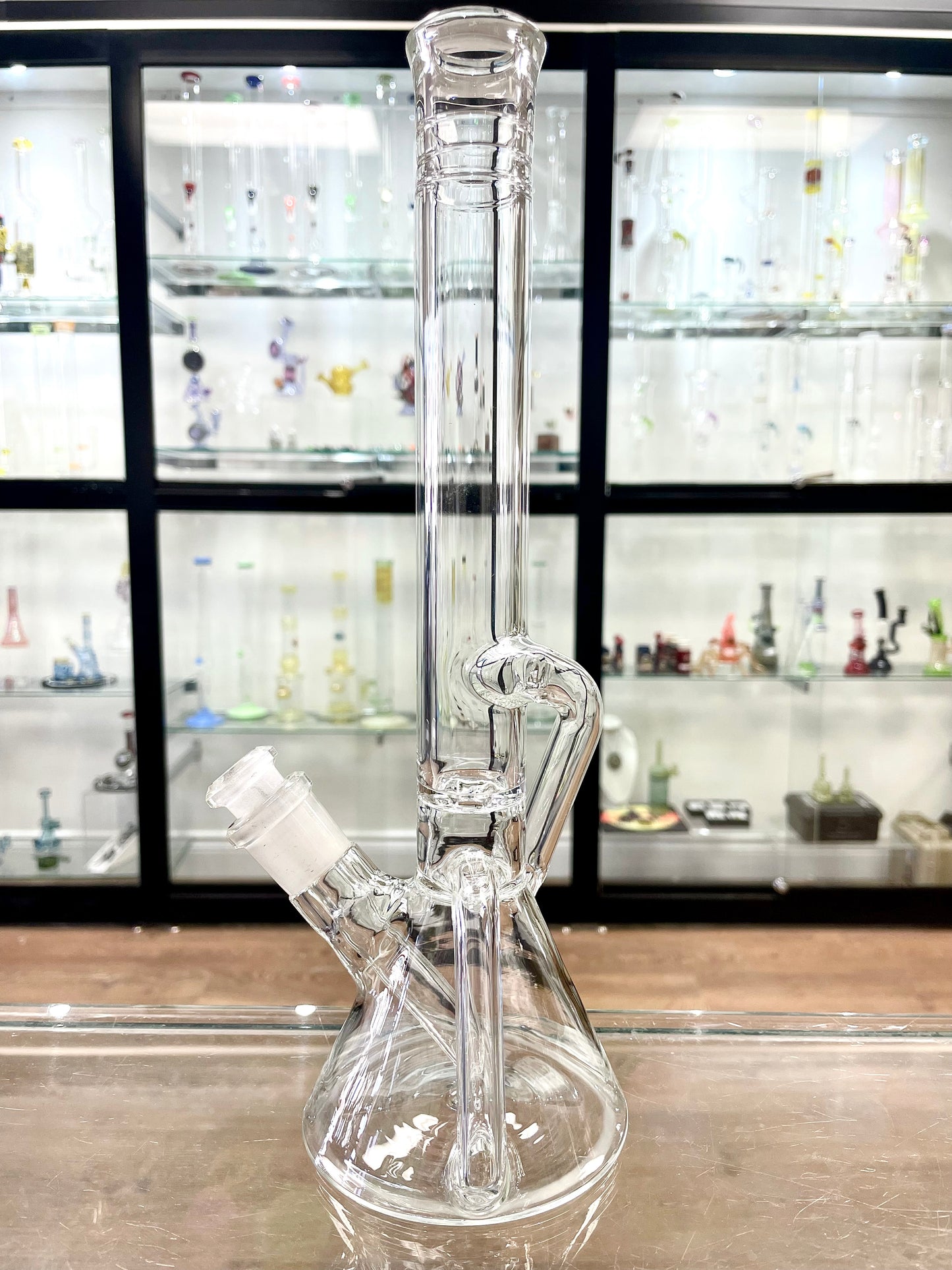 Discobox Clear Single Recycler Beaker w/ Removable Stem - #1