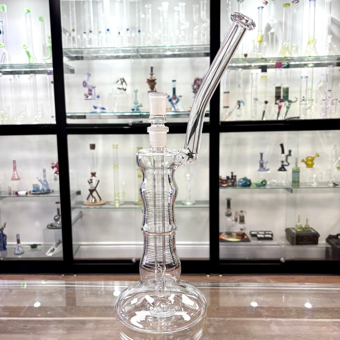Mastah Glass Clear 18mm Bubbler w/ Removable Stem