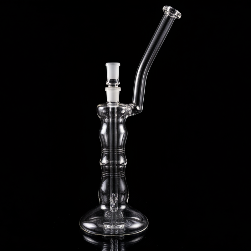 Mastah Glass Clear 18mm Bubbler w/ Removable Stem
