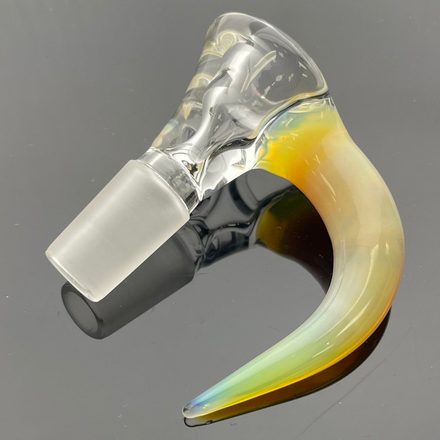 Green Belt Clear Horn Bowl 14mm 1 Hole