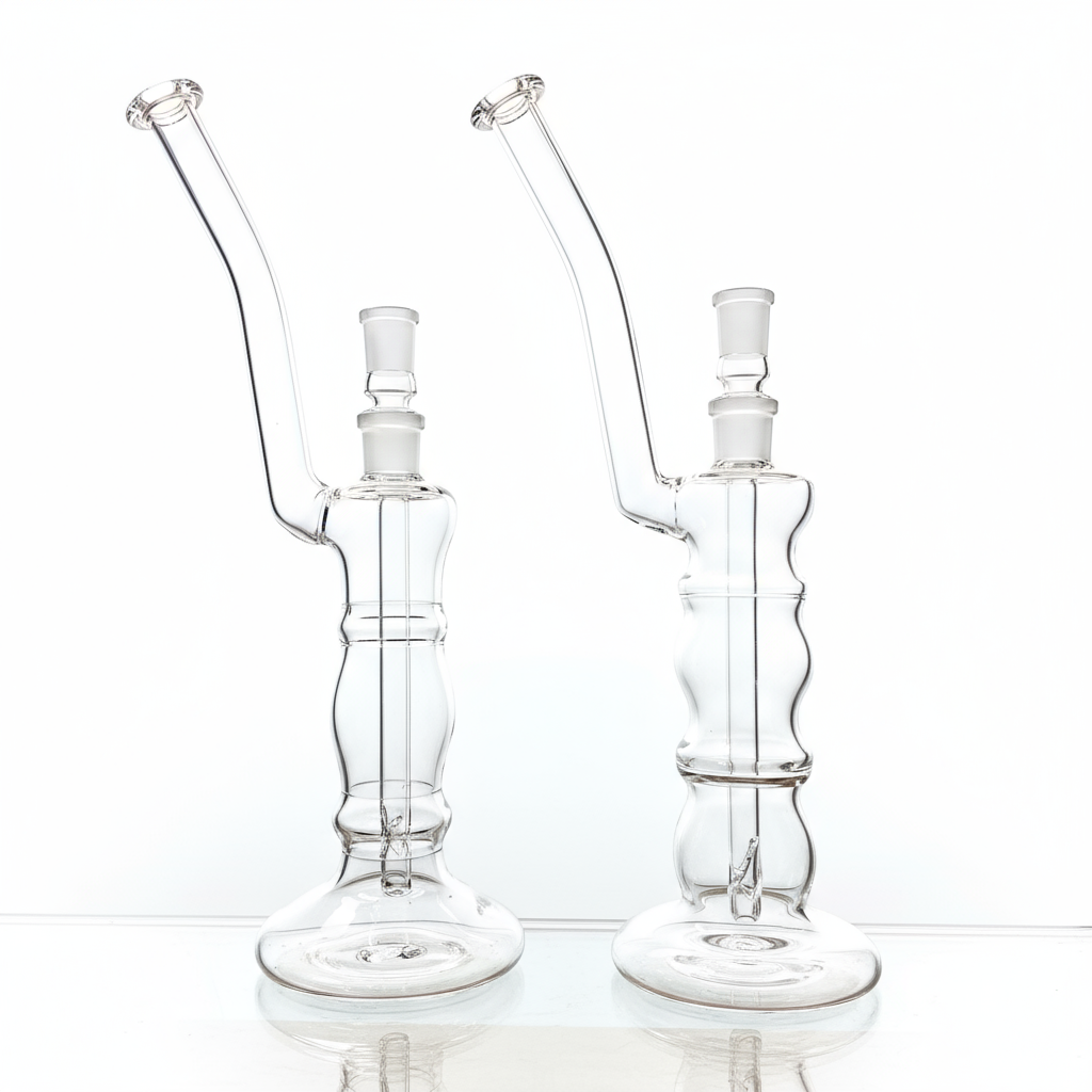 Mastah Glass Clear 18mm Bubbler w/ Removable Stem