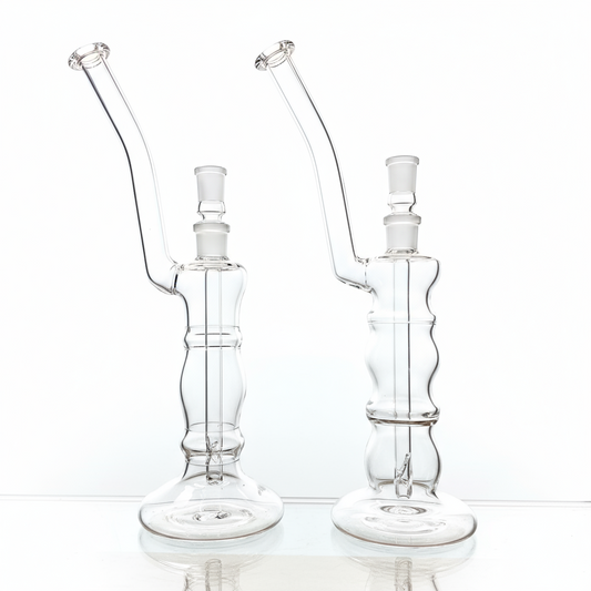 Mastah Glass Clear 18mm Bubbler w/ Removable Stem