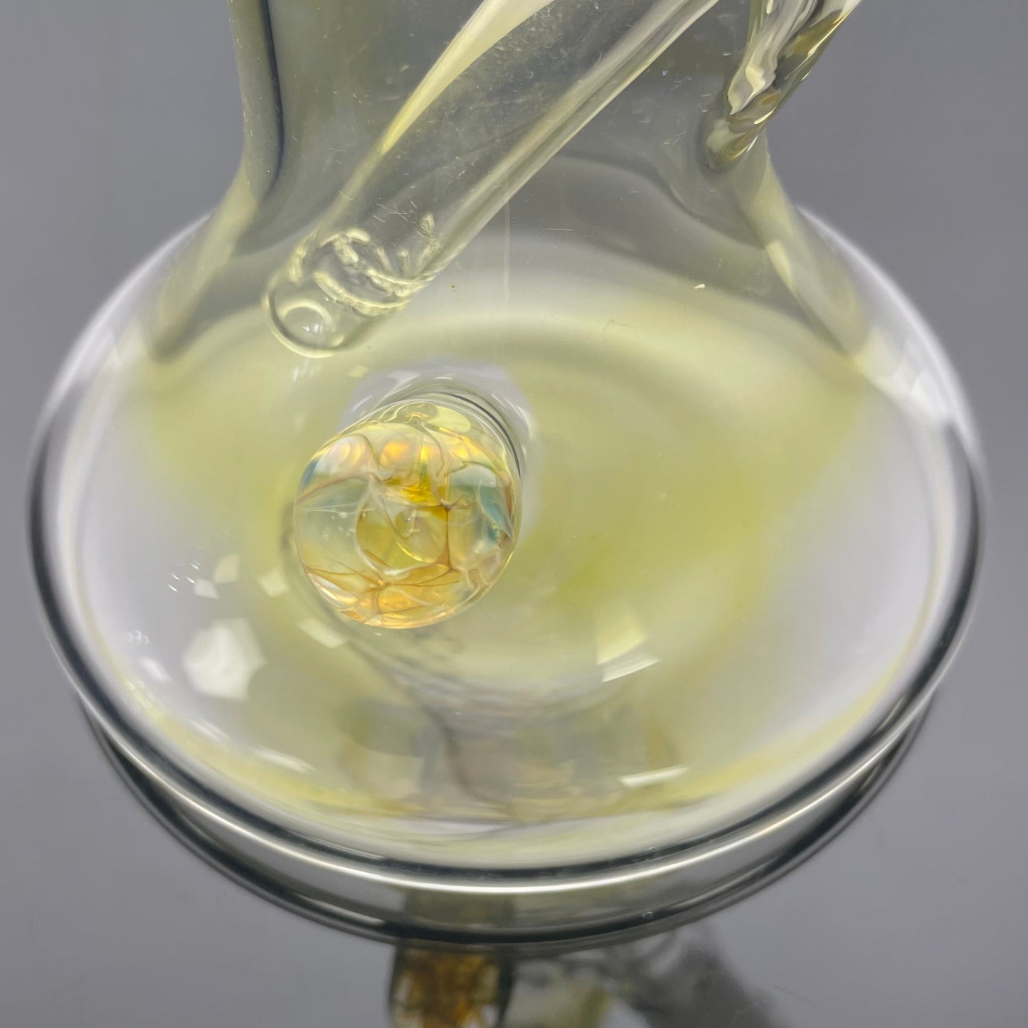 Mastah Glass Fumed 15" Hollow Foot Straight Tube
