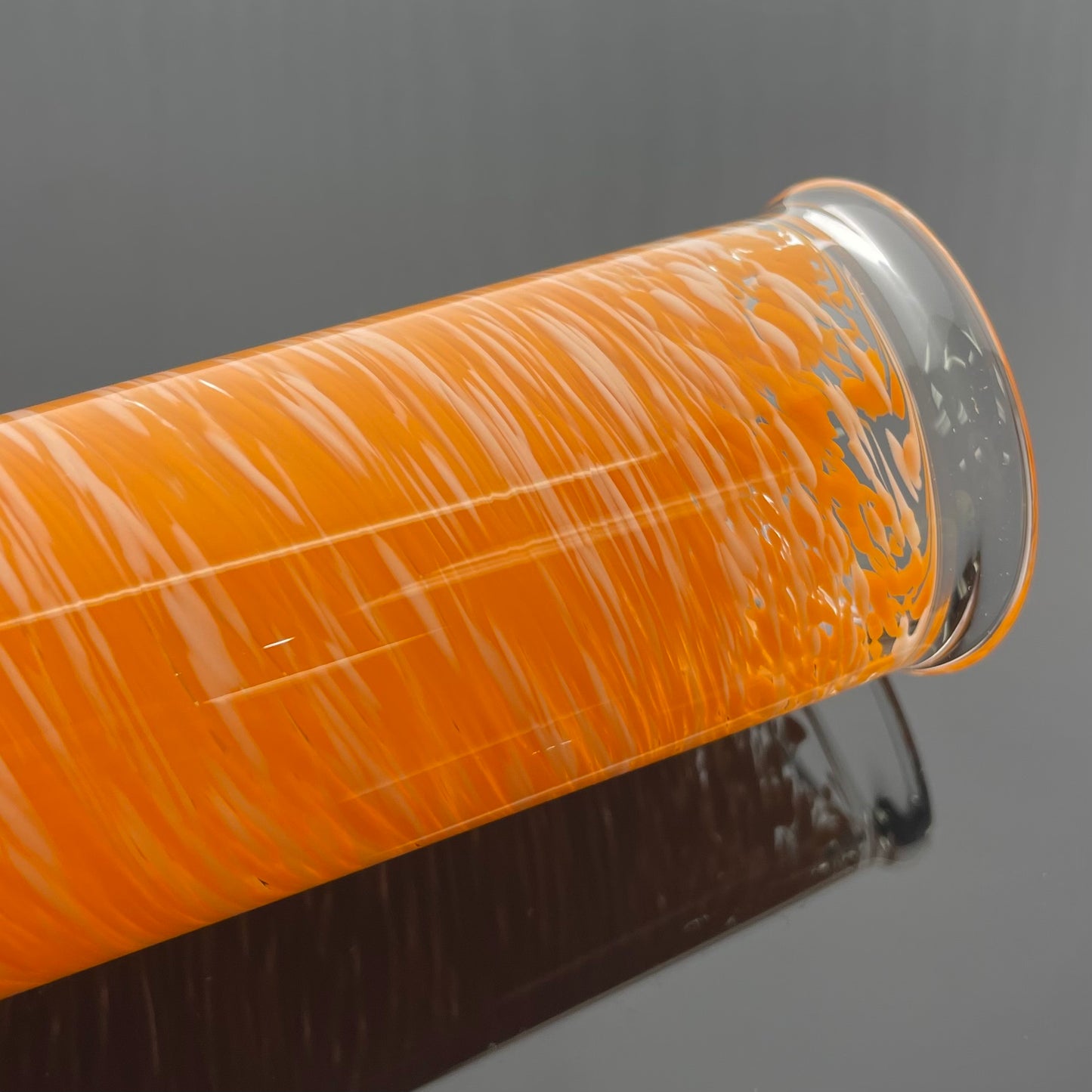 Mastah Glass Hollowfoot Frit Bong - Creamsicle