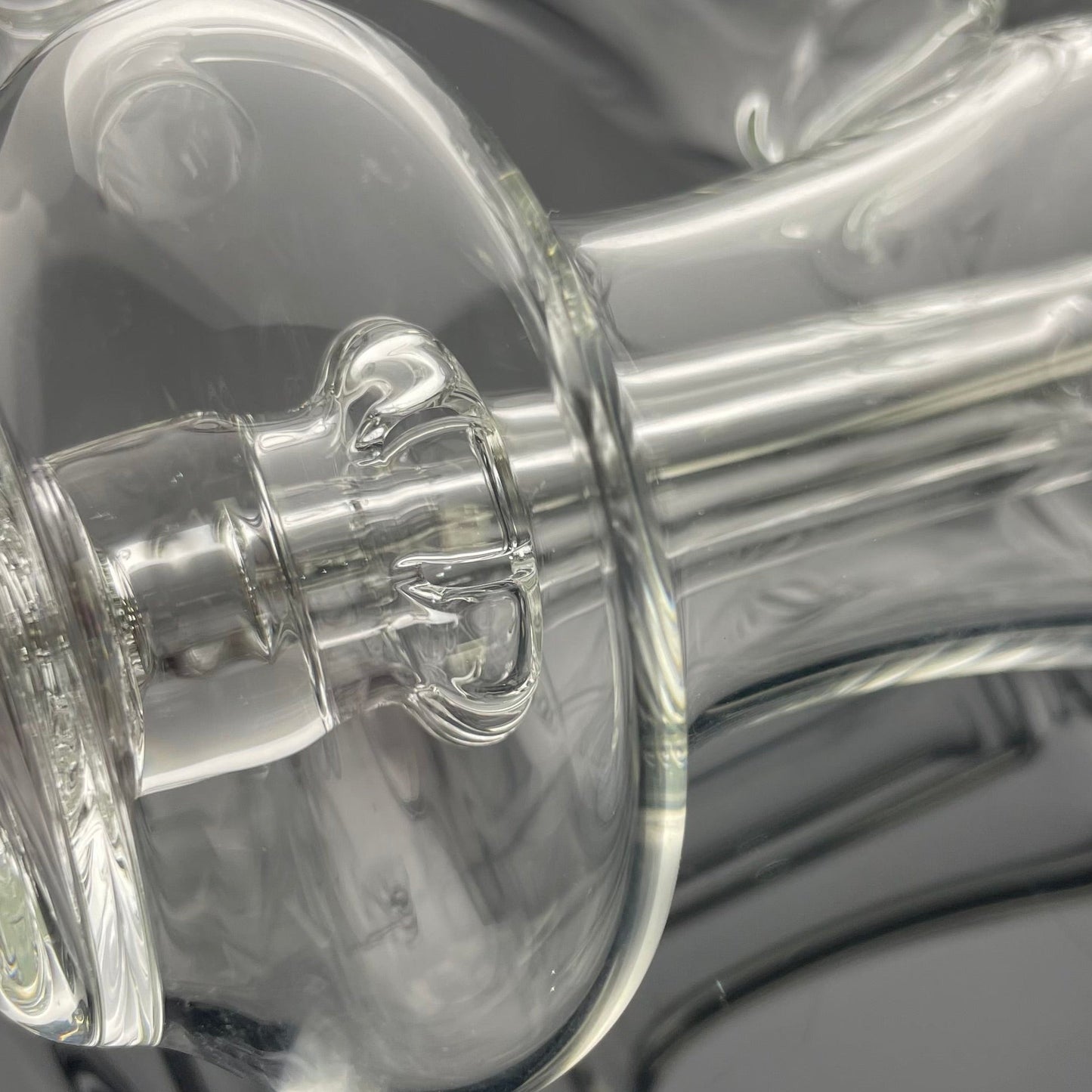 Green Belt Puffco Peak Recycler Top - Clear