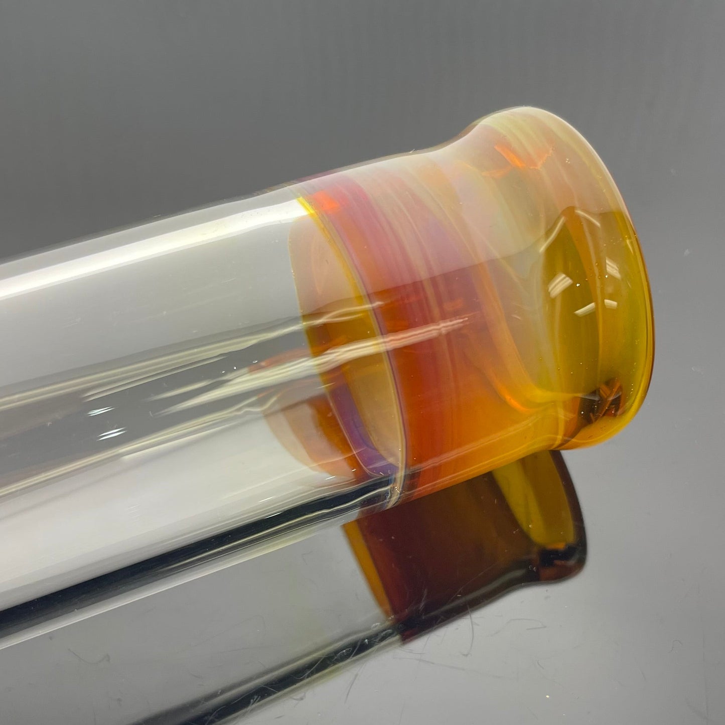 Philip Legge Medium Beaker w/ Colour Accents - Amber Purple