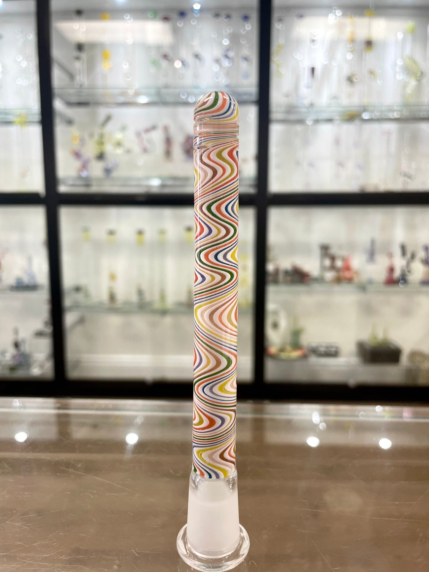 18mm-14mm Colour Worked Diffused Downstem  - Various Lengths