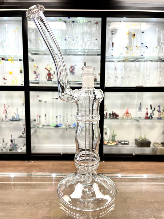 Mastah Glass Clear 14mm Bubbler w/ Removable Stem