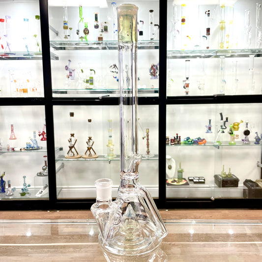 Discobox Colour Accented Fixed Single Recycler Beaker - Yoshi / Sea Slyme