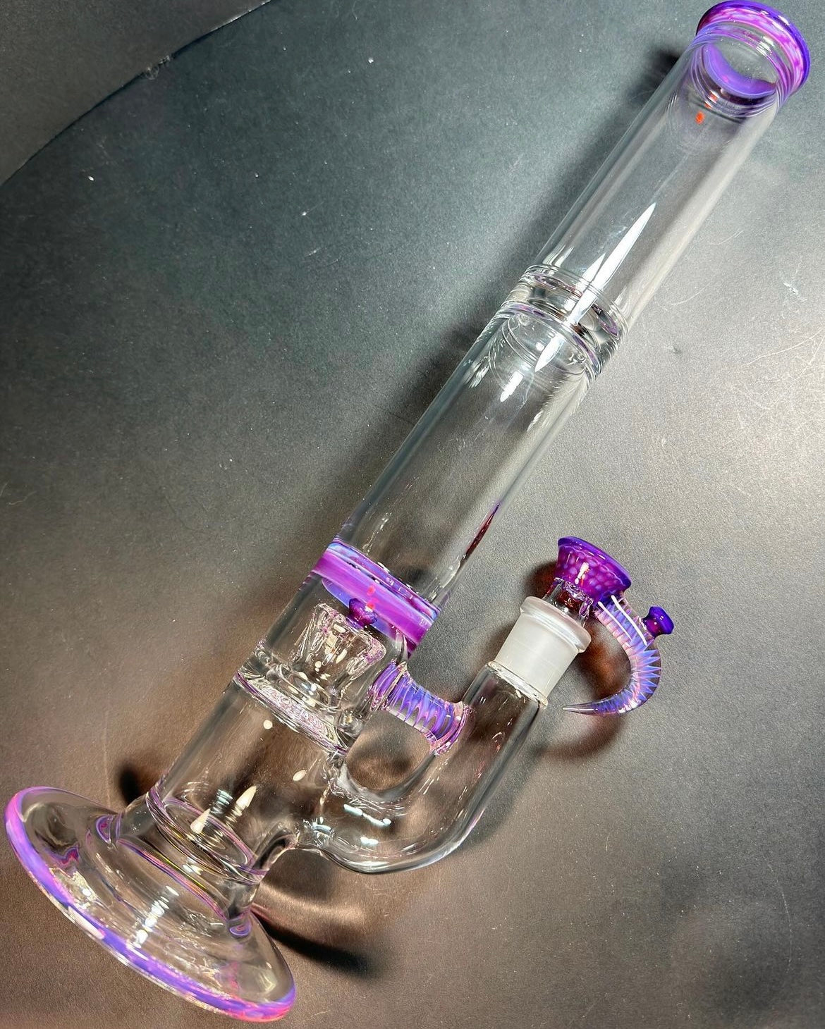 Jamms Straight Tube w/ Gridded Dome Perc - Royal Jelly w/ Honeycomb Accents