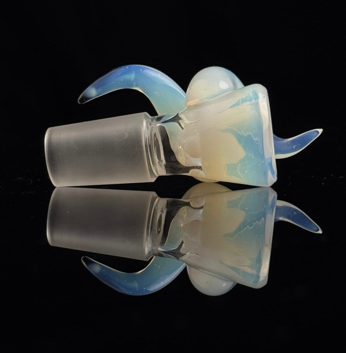 Gore Glass 18mm 4 Hole Dual Horn Bowl - 1