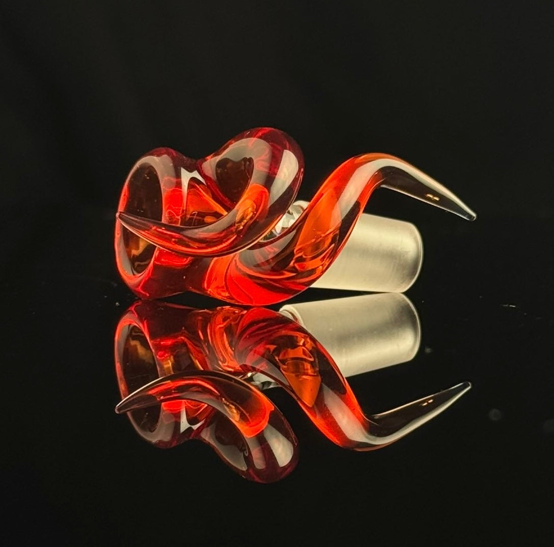 Gore Glass 14mm 1 Hole Dual Horn Bowl - 4