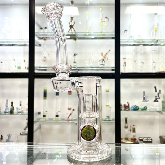 Discobox 18mm Flower Tower w/ Grids - Clear