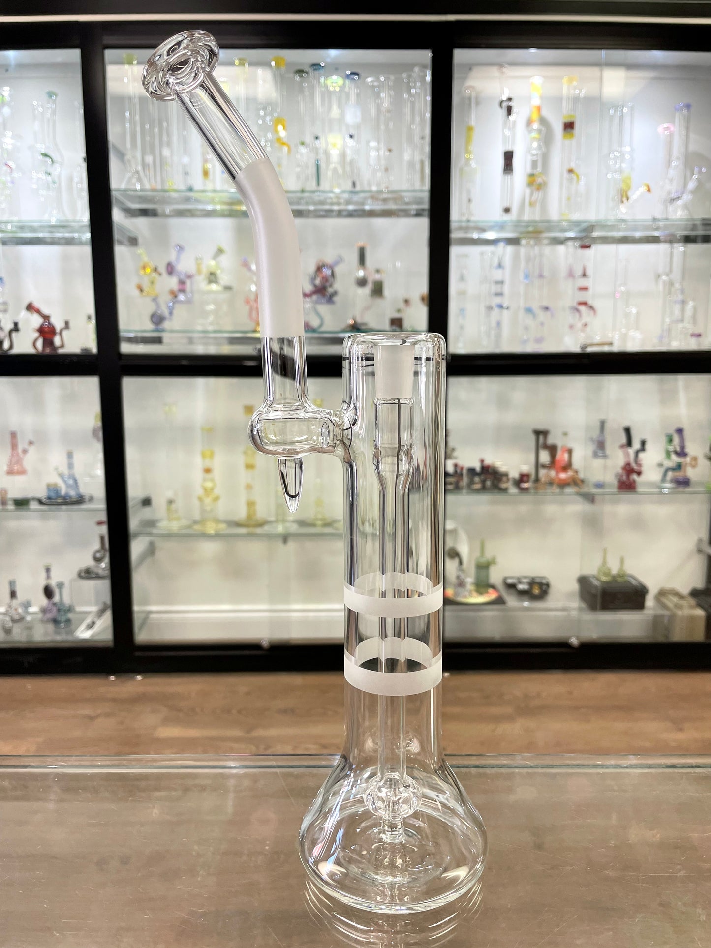 Green Belt Clear Single Bubbler 14mm