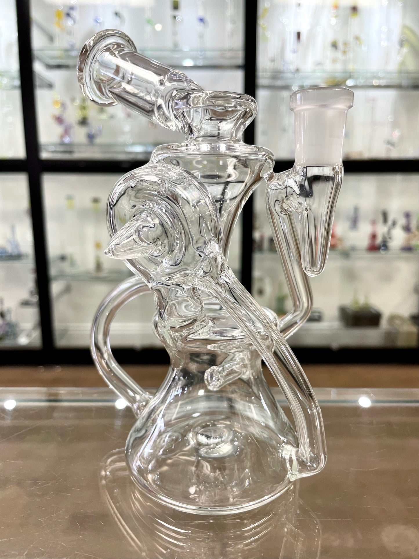 Mimzy Clear Side Scroller Recycler - 14mm