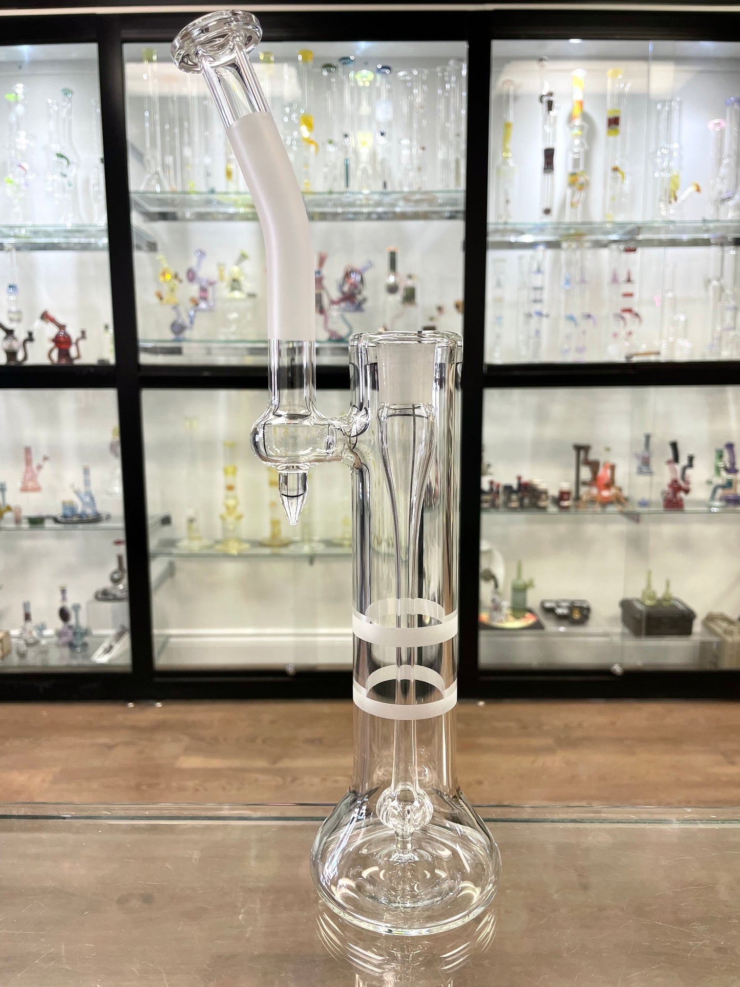 Green Belt Clear Single Bubbler 18mm