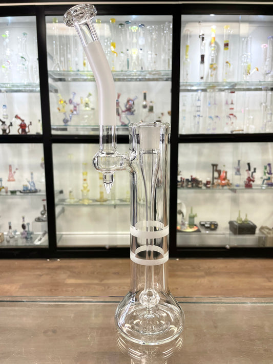 Green Belt Clear Single Bubbler 18mm