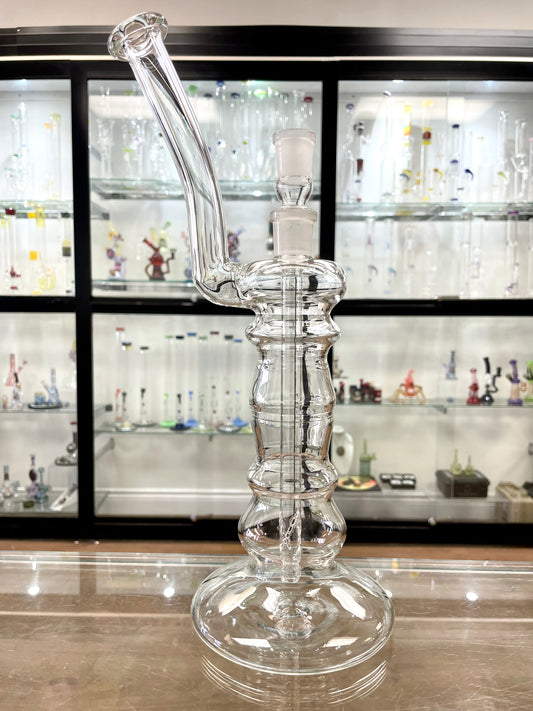 Mastah Glass Clear 18mm Bubbler w/ Removable Stem