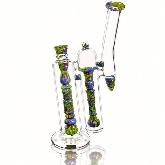 Blazed Worked Double Bubbler - Creepy Crawlers