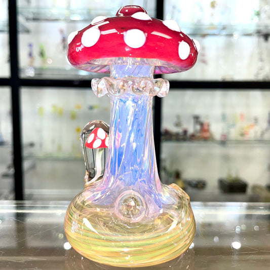 Eckardt Glass Fumed Mushroom Stand Up Pipe