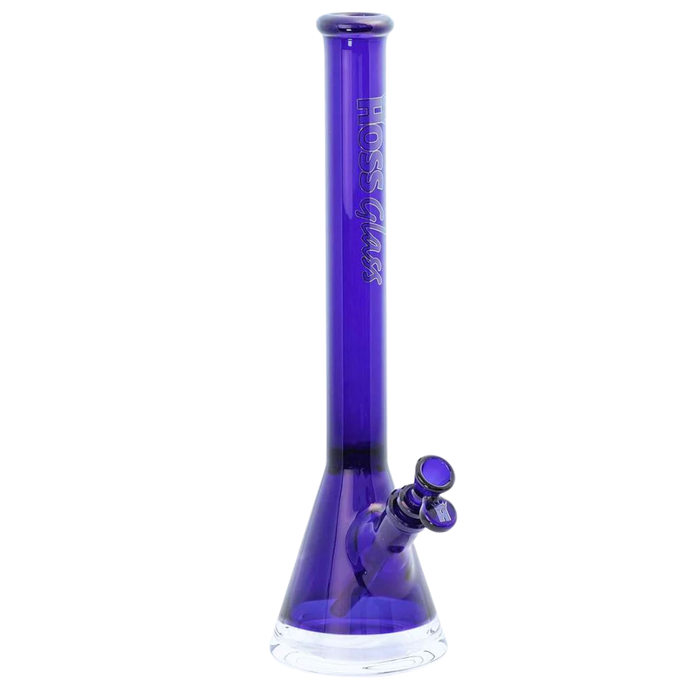 Hoss 18" 5mm Beaker w/ Window - Blue
