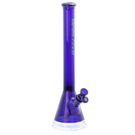 Hoss 18" 5mm Beaker w/ Window - Blue