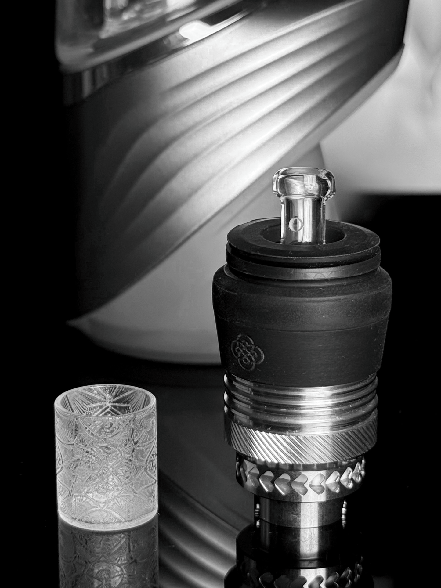 Eternal Quartz EQ3DXL Puffco Pro + Link Compatible Chamber + Lattice Surface Enhanced Insert