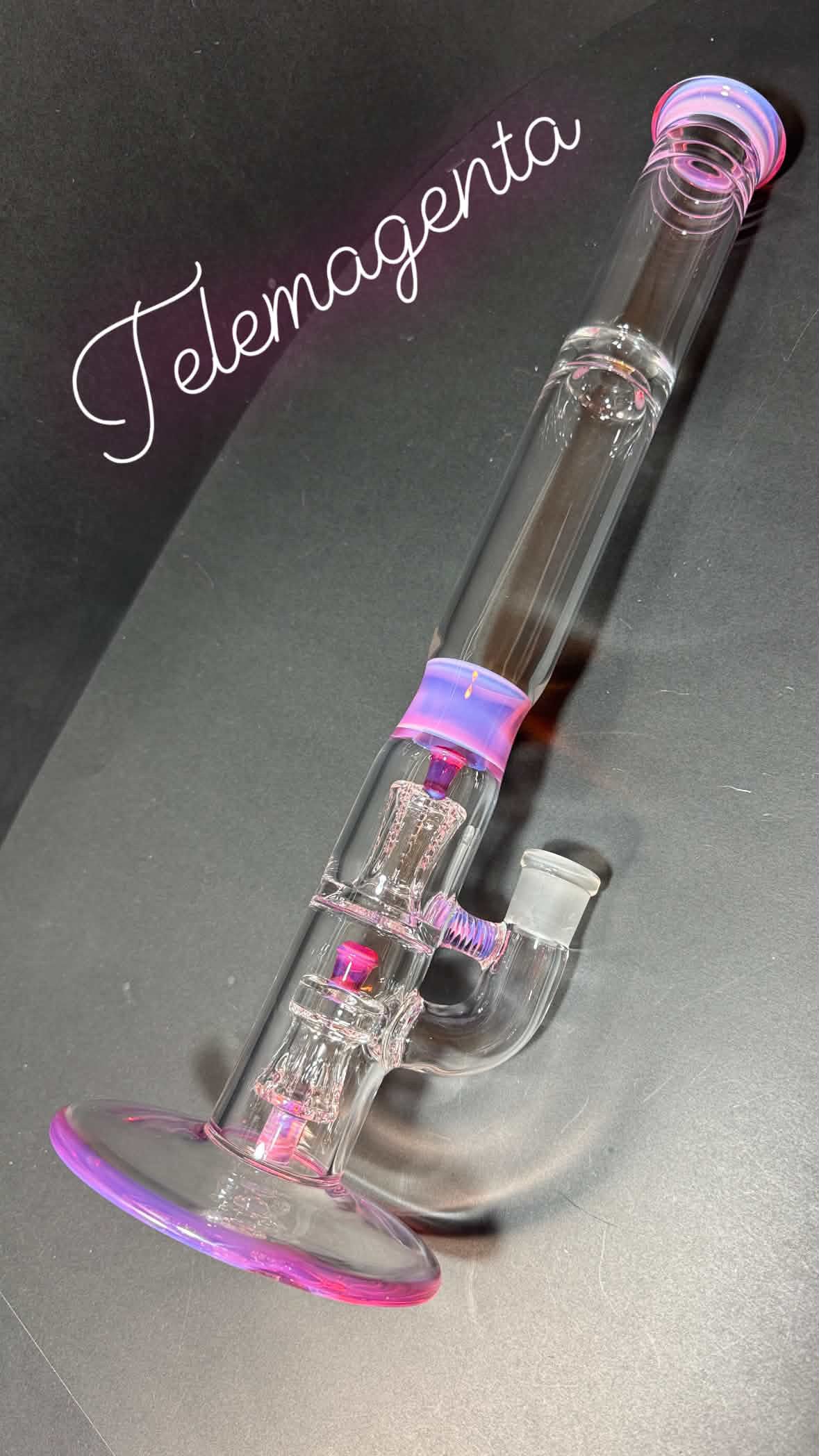 Jamms Full Accent Double Diamond Tube w/ Colour Band & Restriction - Telemagenta (pre-order)