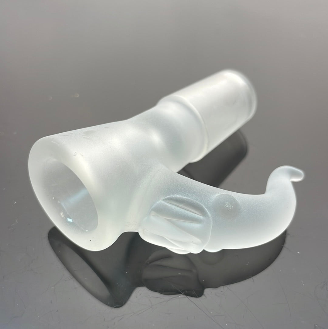 Kahuna Clear Sandblasted Scalien Bowl 18mm 1 Hole