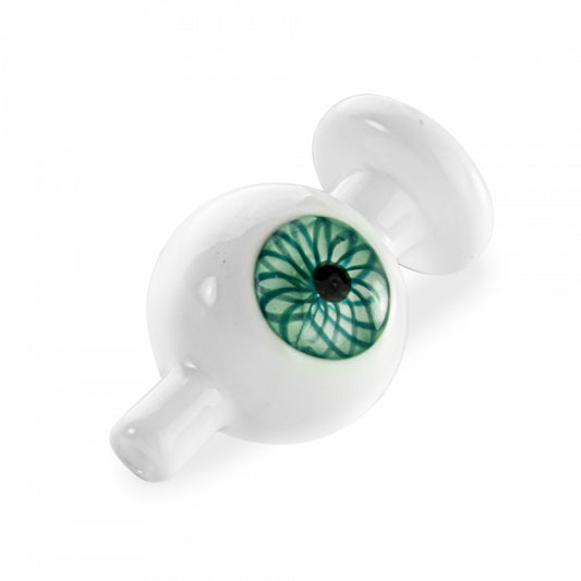 Red Eye Glass Eyeball Bubble Cap Green