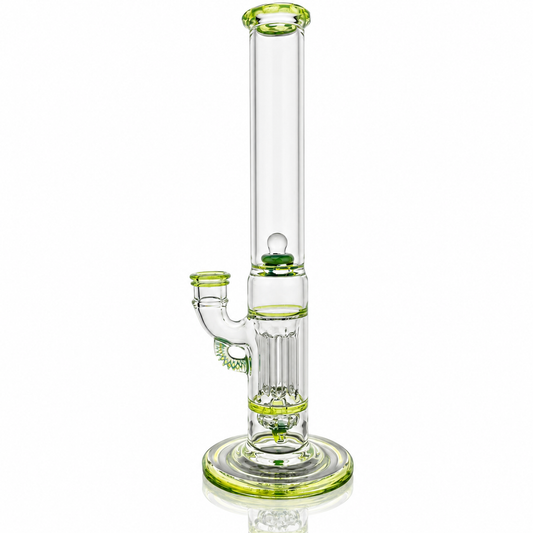 Blazed Mini Pillar Tube w/ Double Bore Straight Neck - Slyme