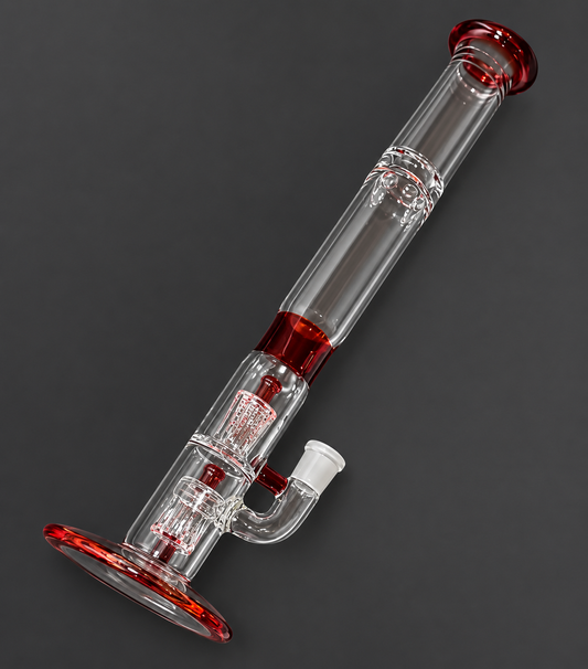 Jamms Full Accent Double Diamond Tube w/ Colour Band & Restriction - Ruby Slippers (Pre-order)