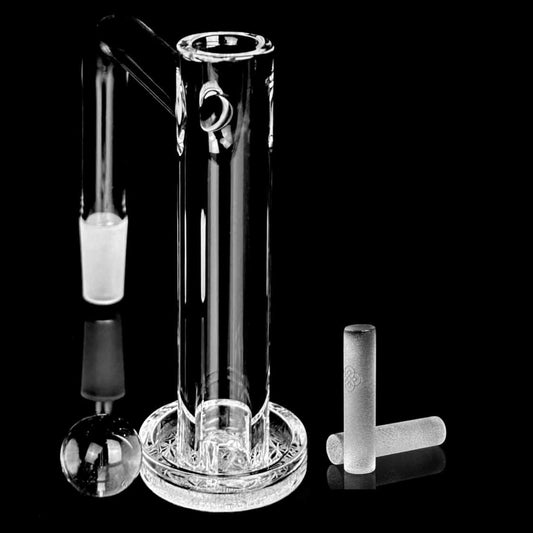 Eternal Quartz Terp Splitter Tower - Clear w/ SE Lattice Pillar