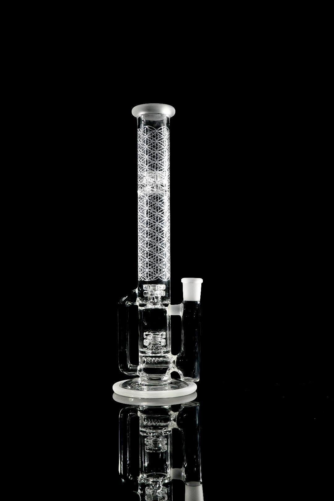 Gnob Glass 38mm Treecycler w/ Sandblasting - #16