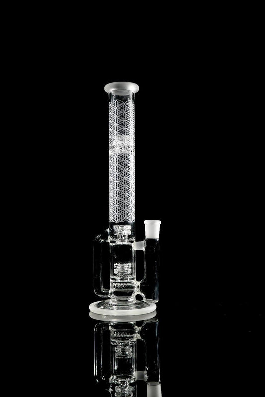 Gnob Glass 38mm Treecycler w/ Sandblasting - #16
