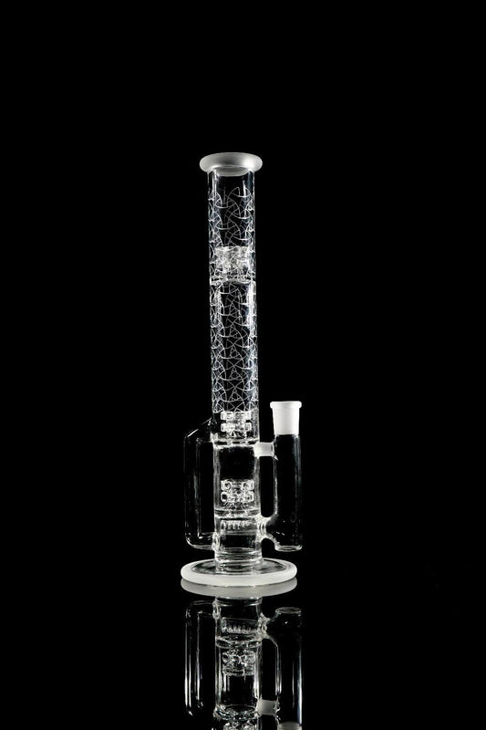 Gnob Glass 38mm Treecycler w/ Sandblasting - #15