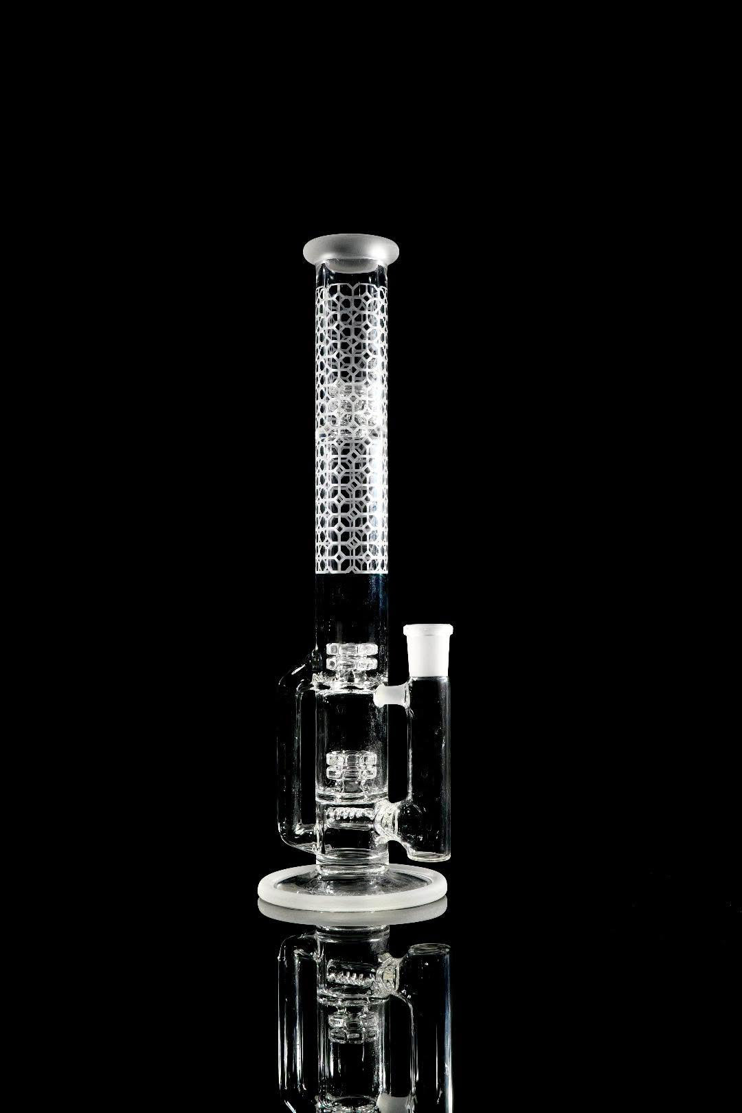 Gnob Glass 38mm Treecycler w/ Sandblasting - #14