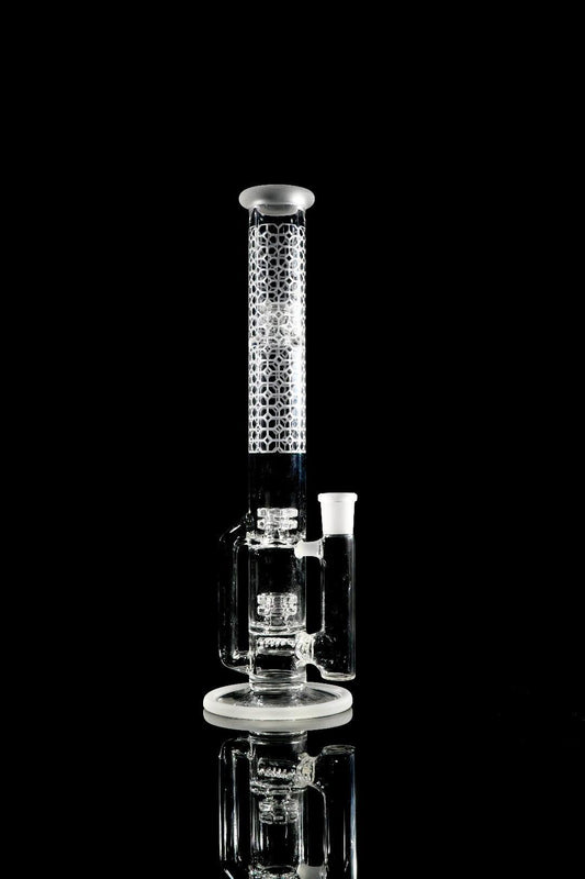 Gnob Glass 38mm Treecycler w/ Sandblasting - #14