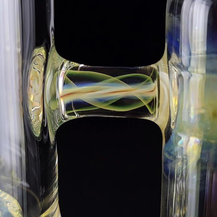 Jesse Who 44mm Fumed Gridcap Tube w/ Breakwater Function - Single Bore w/ Sculpted Mid Section