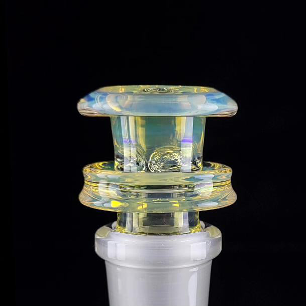 Jesse Who 44mm Fumed Gridcap Tube w/ Breakwater Function - Single Bore w/ Sculpted Mid Section