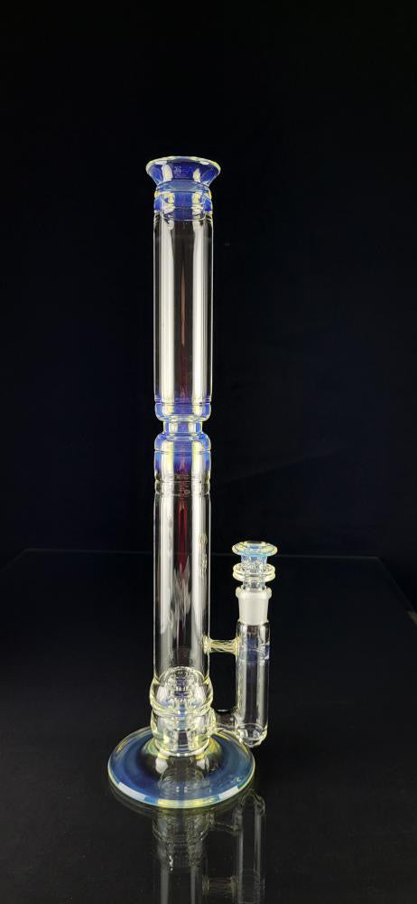 Jesse Who 44mm Fumed Gridcap Tube w/ Breakwater Function - Single Bore w/ Narrowed Midsection